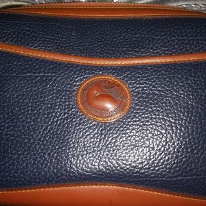 Vintage Blue Dooney & Bourke Leather Handbag